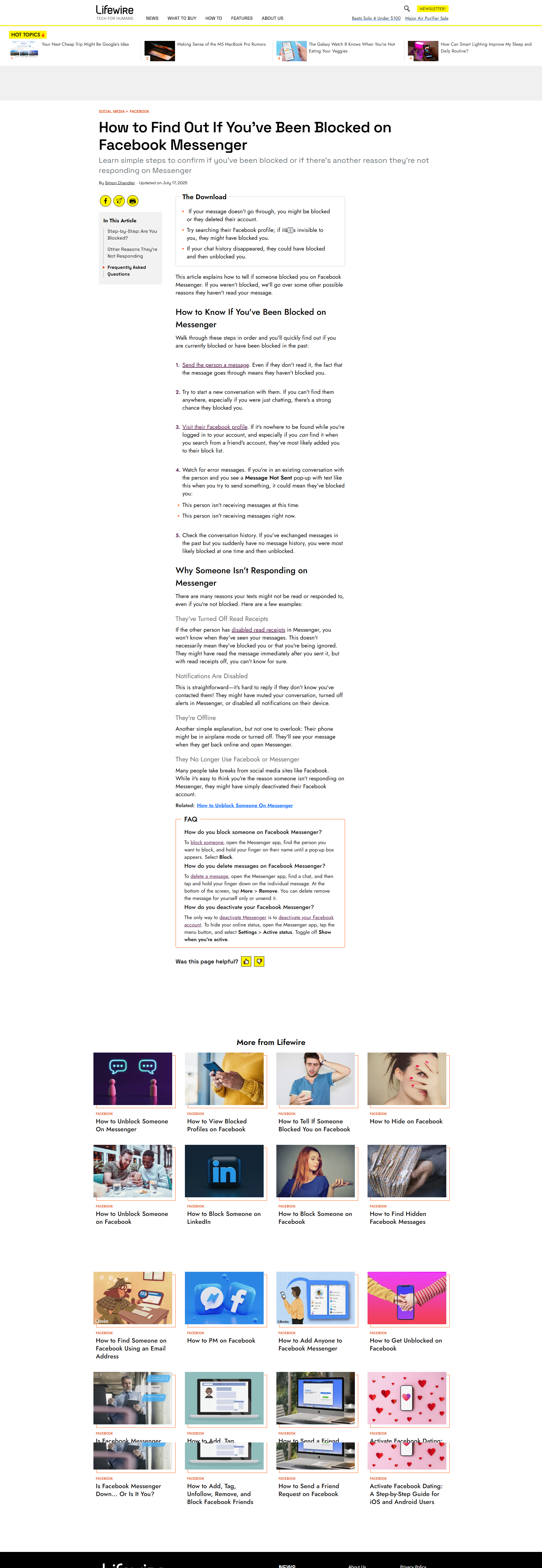 怎么判断自己在facebook messenger上被拉黑了！ - 米排